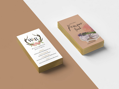 WxR Business Card boutique branding business card logo namecard salon