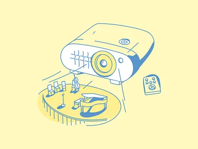 Presentation illustration light presentation vector