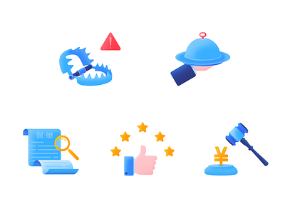 Flat illustrations blue icon illustration