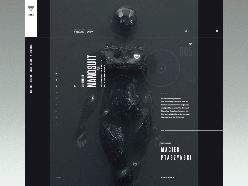 あきらページ AKIRA - website ( 2099 ) teaser by Viktor Vörös on Dribbble