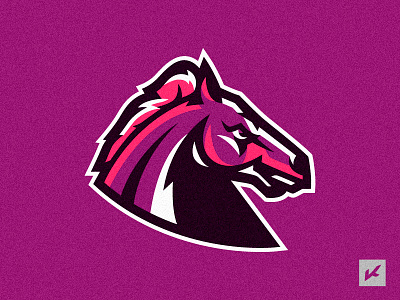 Stallion logo animal emblem hockey horse logo mascot sport stallion team