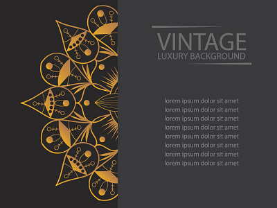 Golden Luxury Vintage Background background black card element gold golden invitation luxury vintage wedding