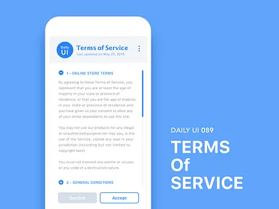 #089-Terms Of Service 089 dailui daily daily 100 daily 100 challenge daily challange dailyui day89 terms of service ui 100 ui100 ui100days