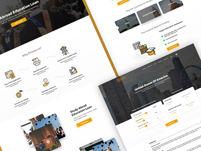 Educational Loan_Desktop design college desktop education landing design landing page landing page concept landing page illustration ui ui ux web design
