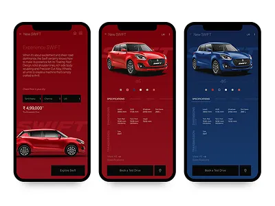 Maruti Suzuki Arena App UI Redesign app car app car booking carbooking color design dribbble flat maruti swift ui ux ux design