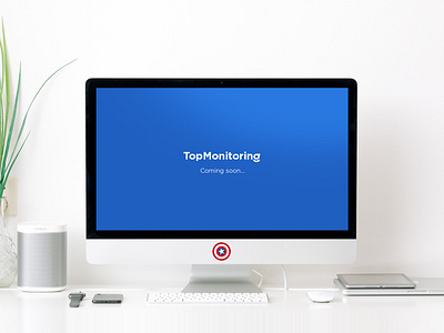 TopMonitoring. Coming soon.. blockchain blue coin crypto dashboard design exchange imac interface logo ui ux web