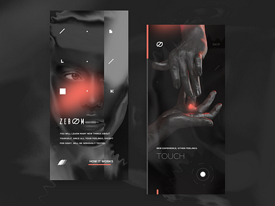 Inside the dark black coral dark design draft mobile sense ui welcome
