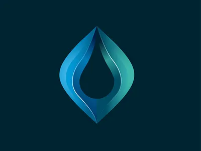 Abstract Tear Icon blue creative design graphic icon illustration illustrator logo logo mark newglue vector