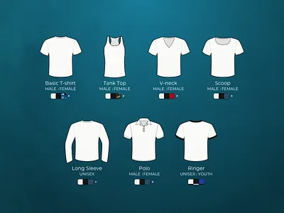 Shirt style illustration illustration long sleeve polo ringer scoop shirt design shirts tank tshirt vector vneck