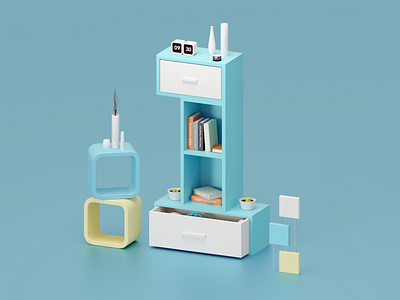 One 3dmodeling artdirection blender 3d blender3d cinema 4d design illustration isometric low poly typography voxel voxelart