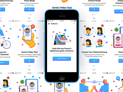 Onboarding Flow app design character design illustration interaction design ios ios app landing page mobile design onboarding ui uiux voice app