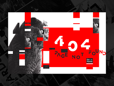 Daily UI #008 - 404 page adobe photoshop cc cat dailyui error 404 glitch graphic design page 404