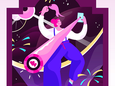 TikTok Wish / 1 app design illustrations