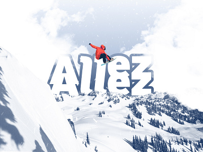 Allez Allez Snowcamps allez alps branding clouds france identity key logo moutain romania snow snowboarding sports visual winter