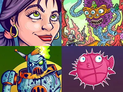 My top 4 of 2018 art comic design drawing illustration vector