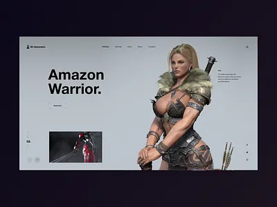 3D Characters - next character 3d character design logo minimal typography ui ux web website