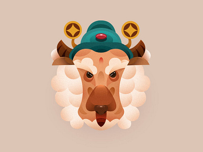 Chinese zodiac NO：8 design icon illustrations ui