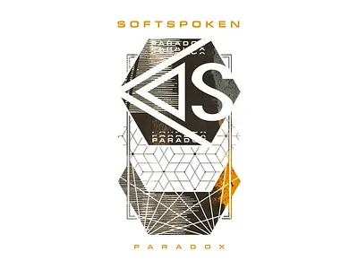 Softspoken apparel apparel design band band merch clothing design geometric illustration merch paradox shirt single softspoken tee texture vector