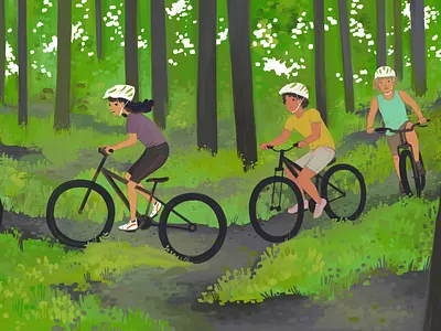 Adventure Camp at Devil's Lake activity adventure biking camp devils lake forest kids mountain bike outdoor wisconsin woods