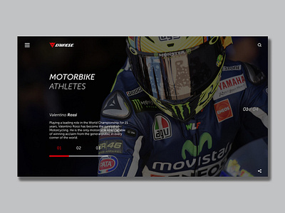 Dainese dainese motorbike ui ux webdeisgn