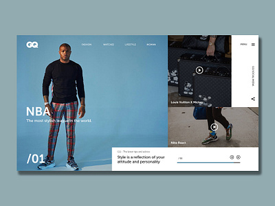 GQ design fashion ui ux webdeisgn