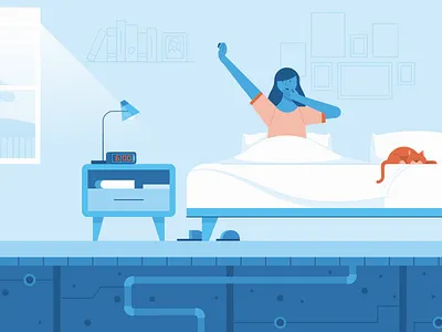 WiGroup animation character illustration line spot illustration vector