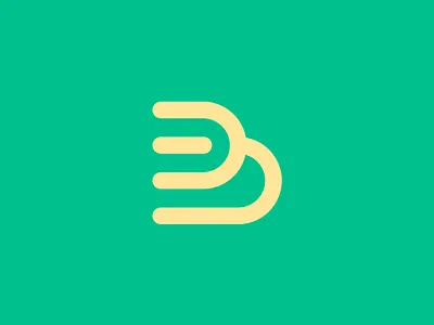 B Fork b branding clever logo creative design food fork green icon identity letter b logo logo design logo designer logo icon restaurant logo smart logo smart logos vector yellow