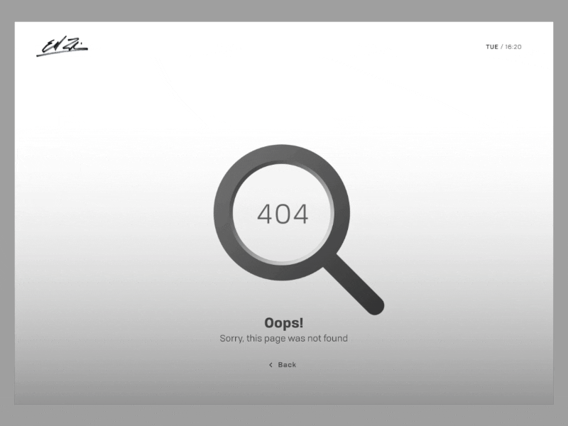 Daily UI 008 - 404 page dailyui design page 404 ui