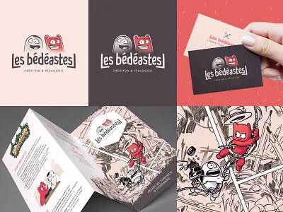 Les bédeastes // Branding board bedeastes branding cards cartoon france illustration logotype