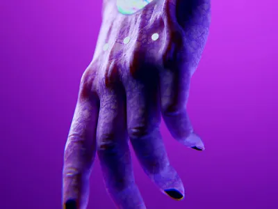 ROT - Hand Sculpt Study 3d 3d art 3d sculpting aesthetic hand sculpt vaporwave