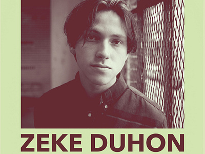 Zeke Duhon Album Release Poster album release branding design flyer graphic design invitation minimalist design nashville underground show flyer show poster tour poster zeke duhon