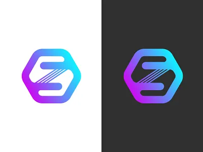 S Z Monogram gradient logo minimal monogram s z