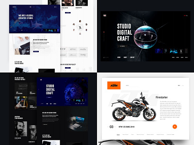 Top 4 Shot in 2018 agency dark dark ui digital intefacedesign interface light light ui minimal top4shot typography user interface web web ui