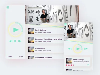 Daily UI 009: Music Player album daily ui music music app music player music player ui songs ui