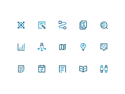 15 of 100 icon icon set iconography illustration monoline thicklines