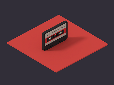 Isometric tape blender 3d illustration isometric tape