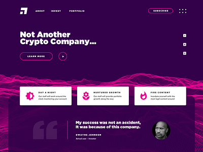 Daily UI #3 - Landing Page Design crypto daily ui landing landing page landingpage ui ux