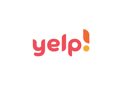 yelp brand branding custom typeface exclamation mark graphic design logo logo a day logomark redesign redesign concept trademark typography vector yelp