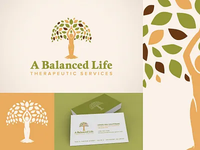 A Balanced Life | Visual Elements green illustrator logo natural nature tree tree logo vector yellow