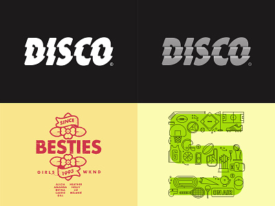 2018 Top 4 art direction baseball basketball besties black and white branding dimensions disco football line drawing logo on air rugby self identity soccer sports stroked tennis top 4 tshirt