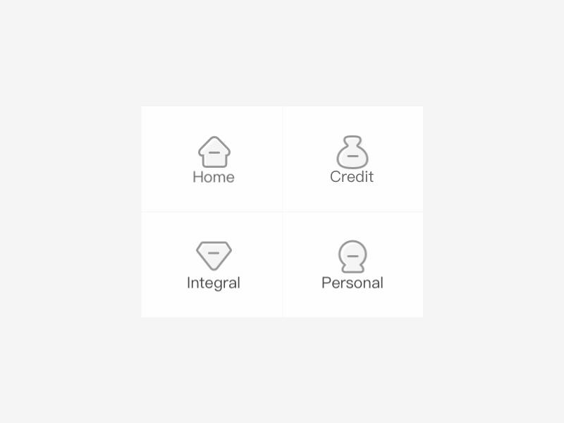 Tab app design flat icon illustration ui