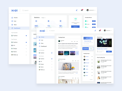 Social platform website concept card dashboad design detail page forum homepage homepage design social media social platform ui web