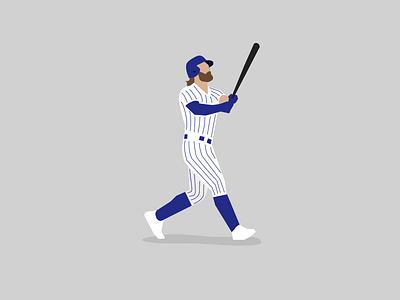 Winter Storm Harper baseball bryce harper character cubs hot stove illustration minimal mlb