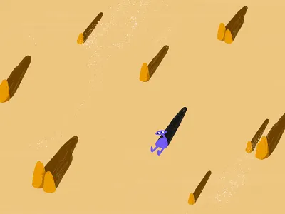 Eric after effects alien animation character desert design illustration mars motion photoshop planet purple shadows short short film