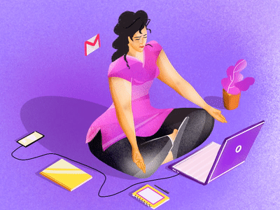 Need some break gifanimation illustration