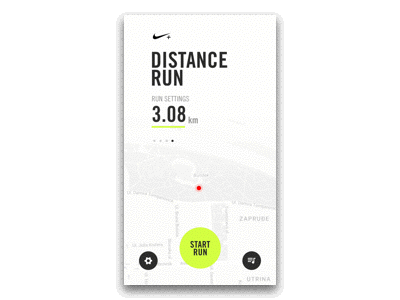 Nike Running App app design principle ui ux