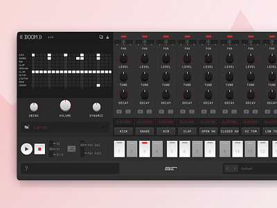 Boom Drum Machine Redesign drum machine plugin synth