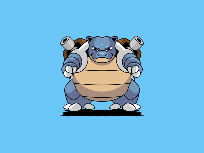 Blastoise after effects after effects animation blastoise cannon hydro pump pokedex pokemon pokemongo