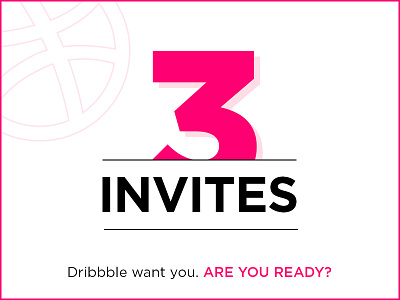 3 Dribbble invites dribbble invite dribbble invite giveaway dribbble invites invite invite giveaway invites