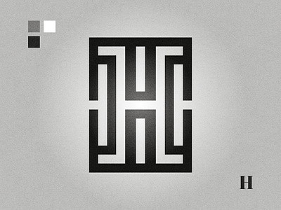 H affinity designer black and white graphic design h logo letter h letter logo lettermark logo logo design